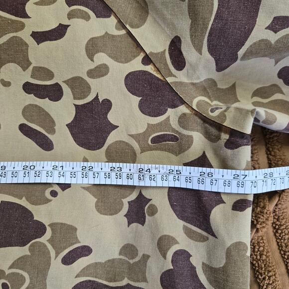 Fredericks Rainwear Mens Vtg 70s Streetwear Camo Outdoor Hunting Hooded Coat L - Picture 10 of 11